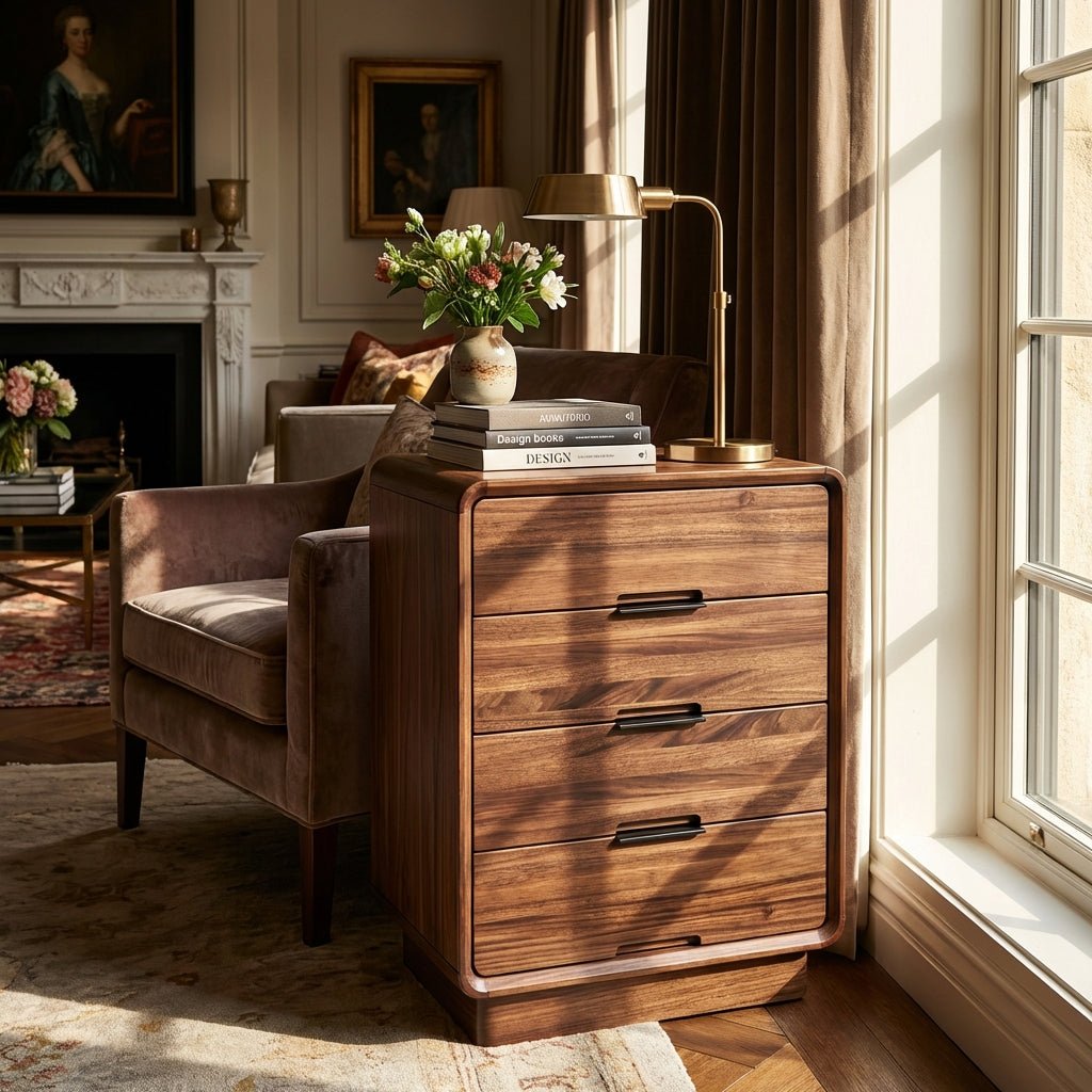 Commode Lisbon en noyer noir | Rangement élégant | Design contemporain