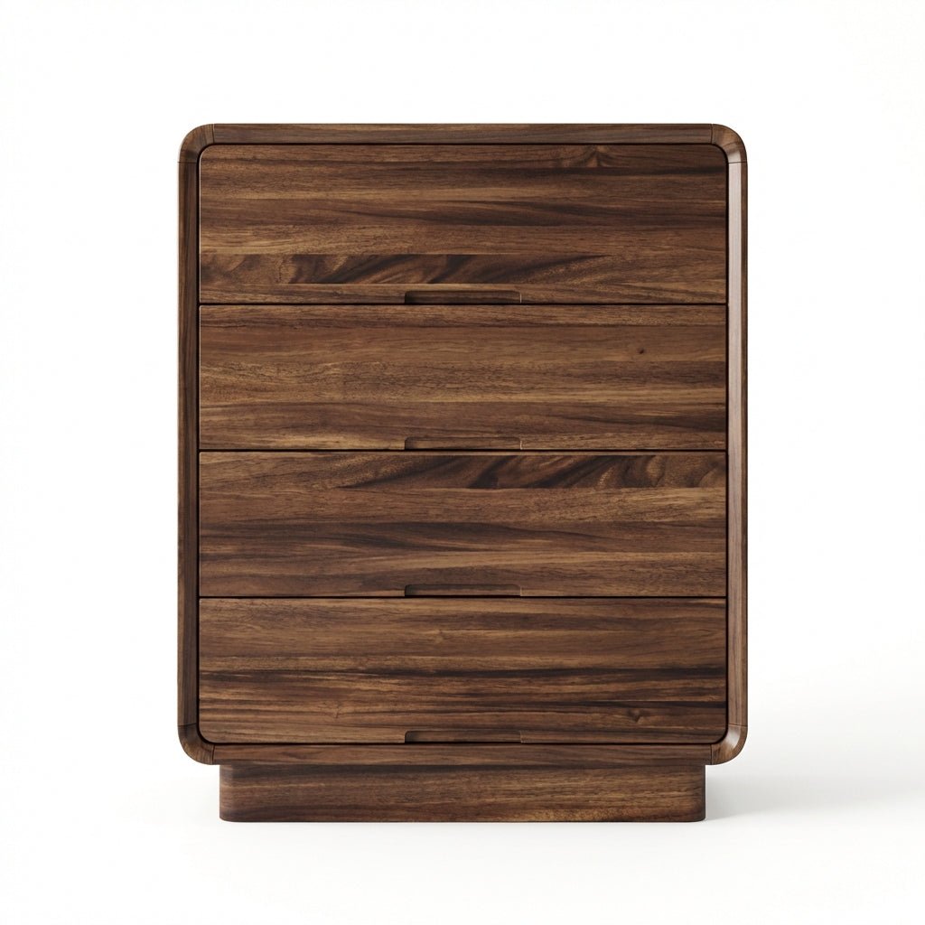 Commode Lisbon en noyer noir avec design contemporain élégant