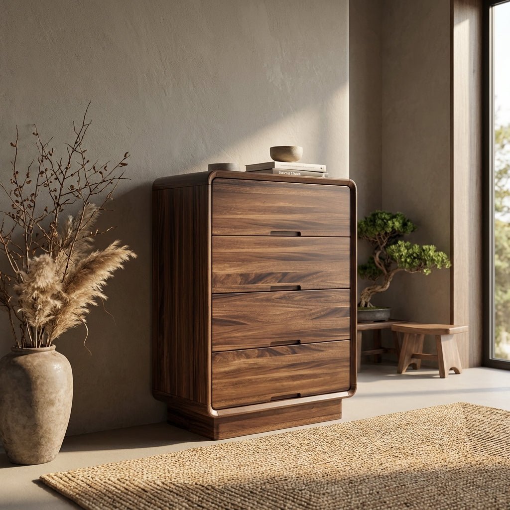 Commode Lisbon en noyer noir | Rangement élégant | Design contemporain