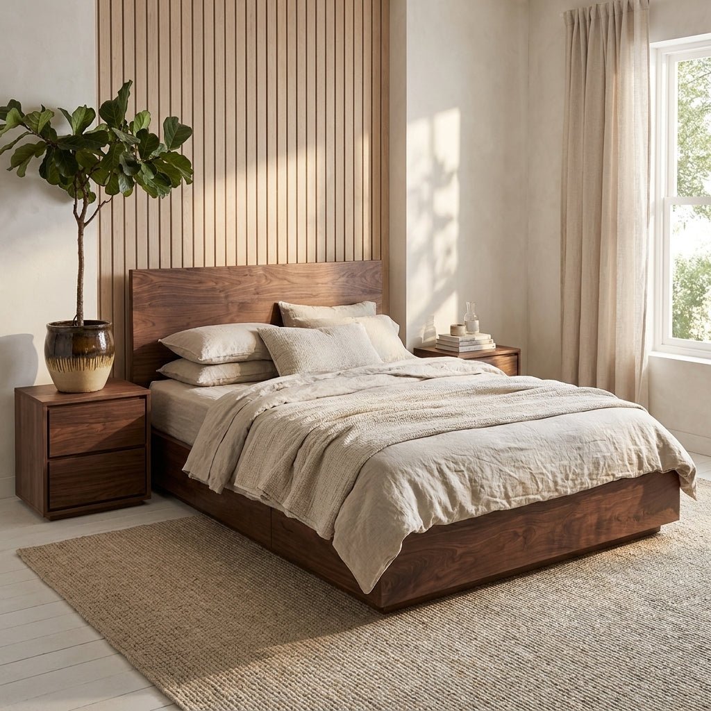 Timberton Storage Bed | Solid wood | Integrated drawers