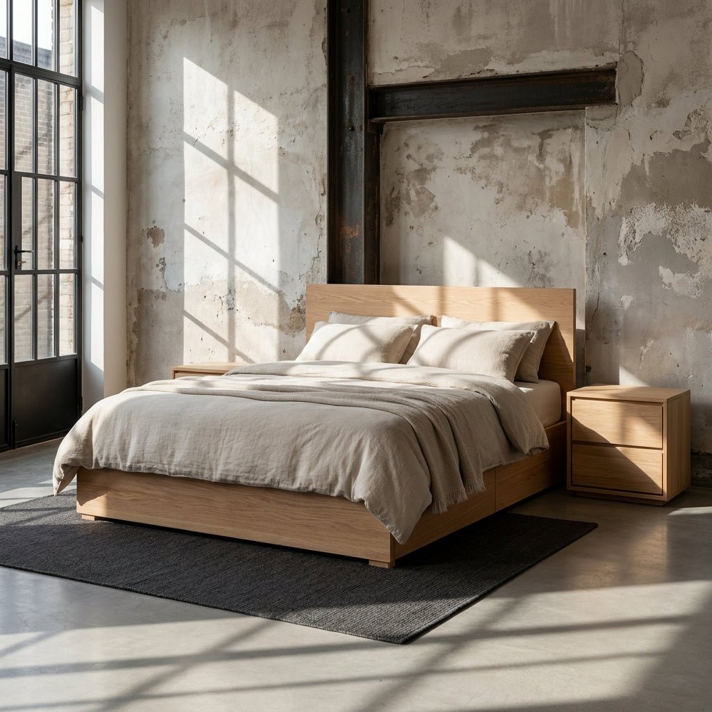Timberton Storage Bed | Solid wood | Integrated drawers