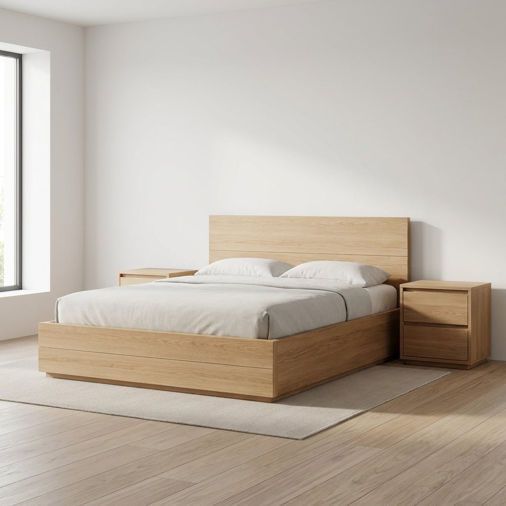 Timberton Storage Bed | Solid wood | Integrated drawers