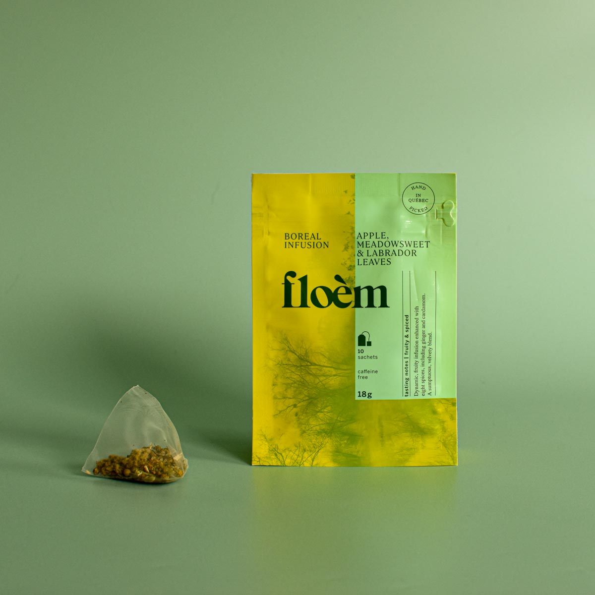 Herbal tea bags - Apple, meadowsweet & Labrador tea leaves