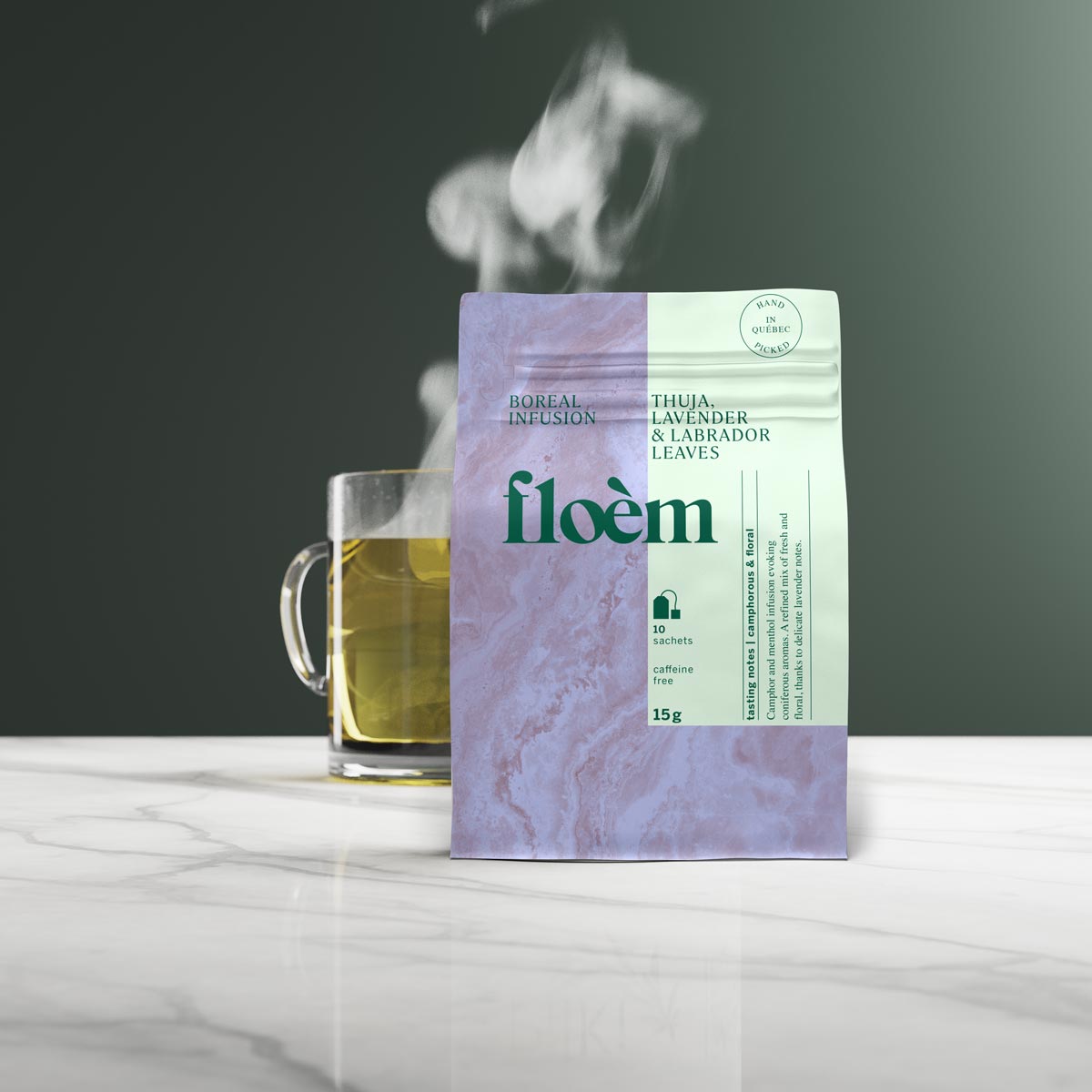 Thuja, Lavender & Labrador tea bags