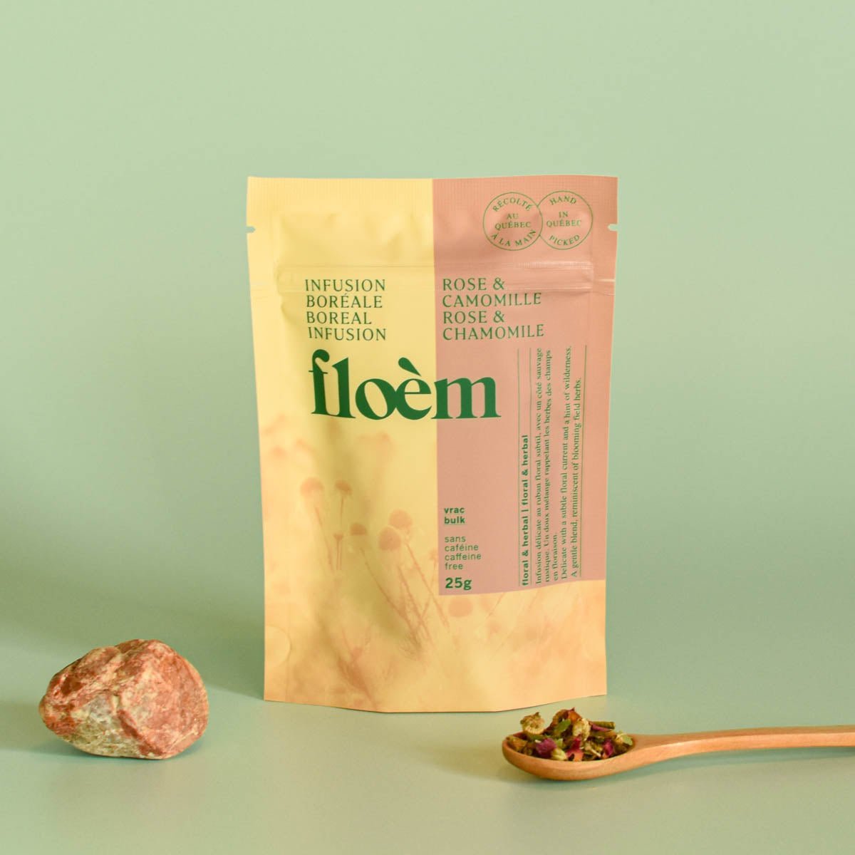 Tisane en vrac | Rose & Camomille - Floèm - Les Trouvailles de JustineTisaneFloèmSac 25g / Vrac