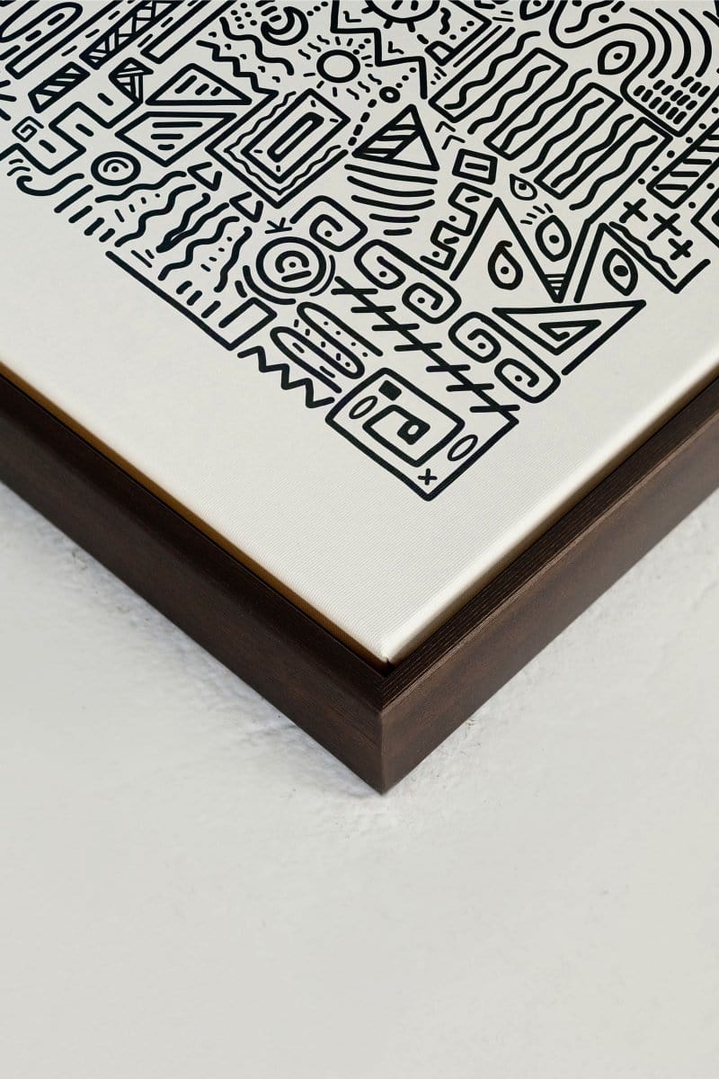 Toile - Aztèque||Canvas - Aztèque, toile imprimée - Les Trouvailles de JustinecanvasOleka Canvas12X9Espresso