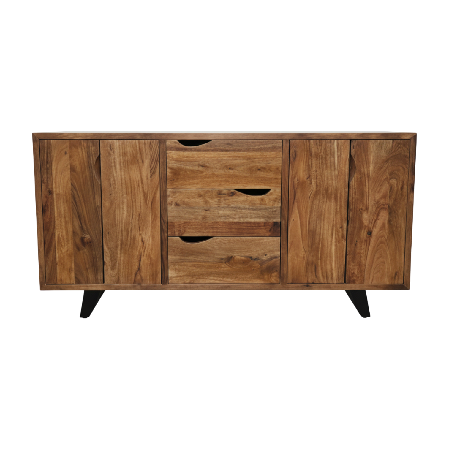 Buffet style Rétro en bois d'Acacia massif