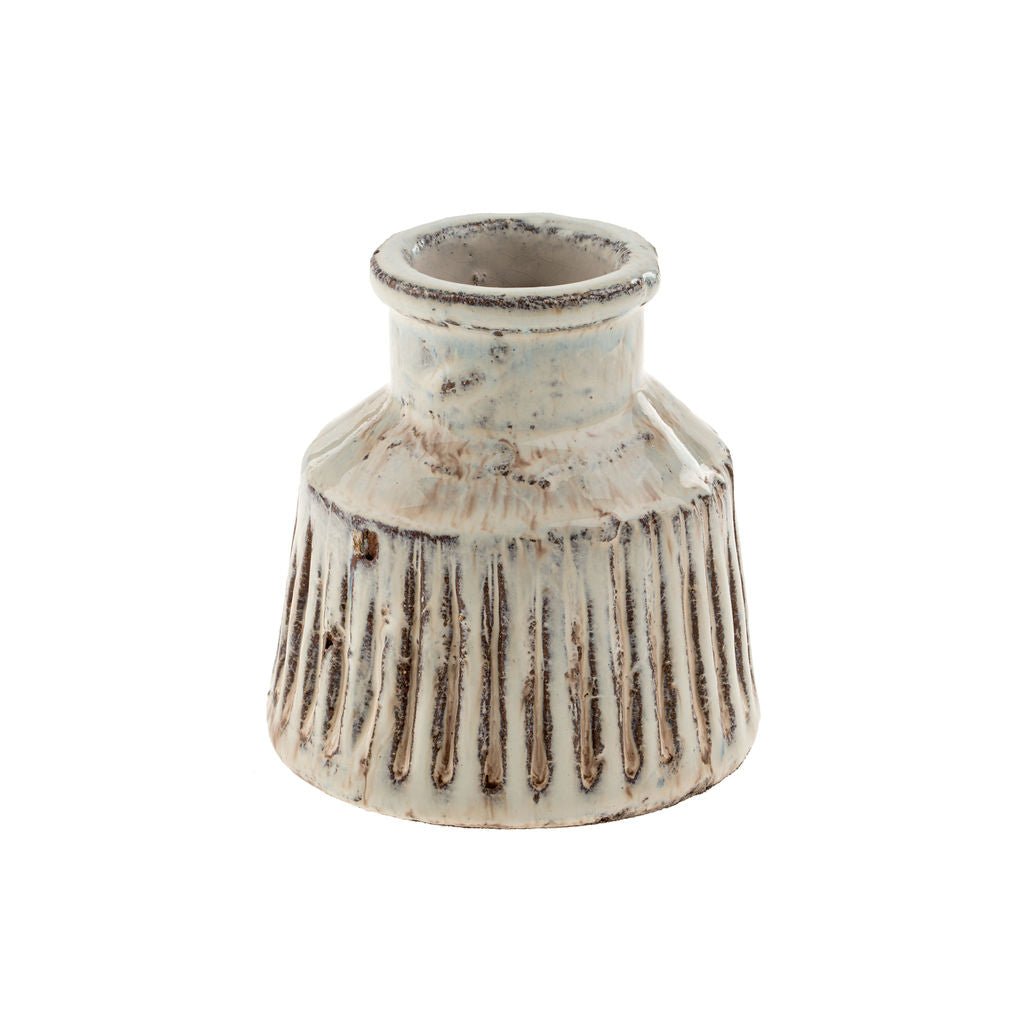 Vase décoratif Padme en terracotta | Fait à la main | Format moyen | Indaba - Les Trouvailles de JustineIndaba Home