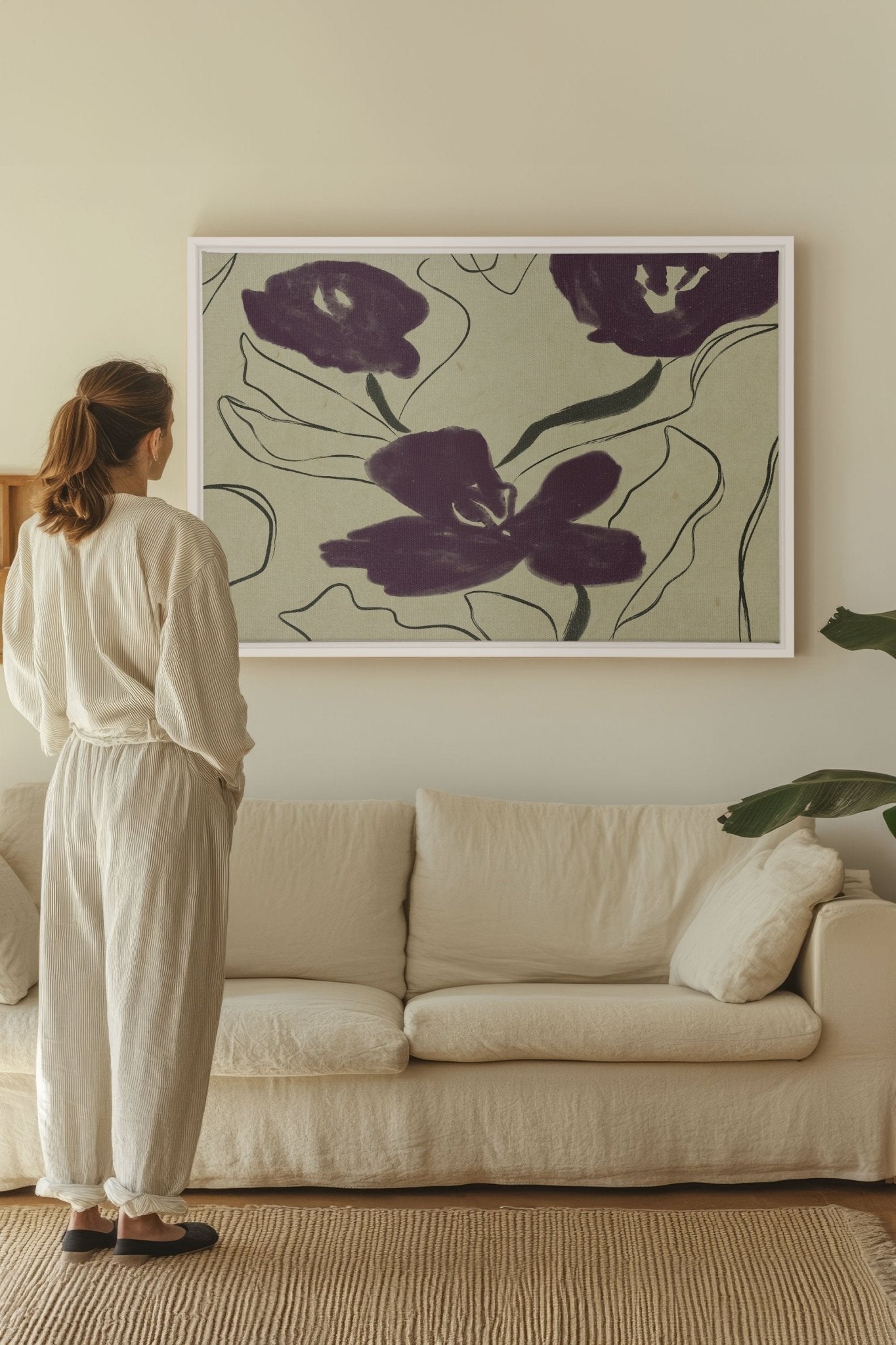 VELVET GARDEN, Oeuvre sur toile étirée - Les Trouvailles de JustinecanvasOleka Canvas16x12Blanc
