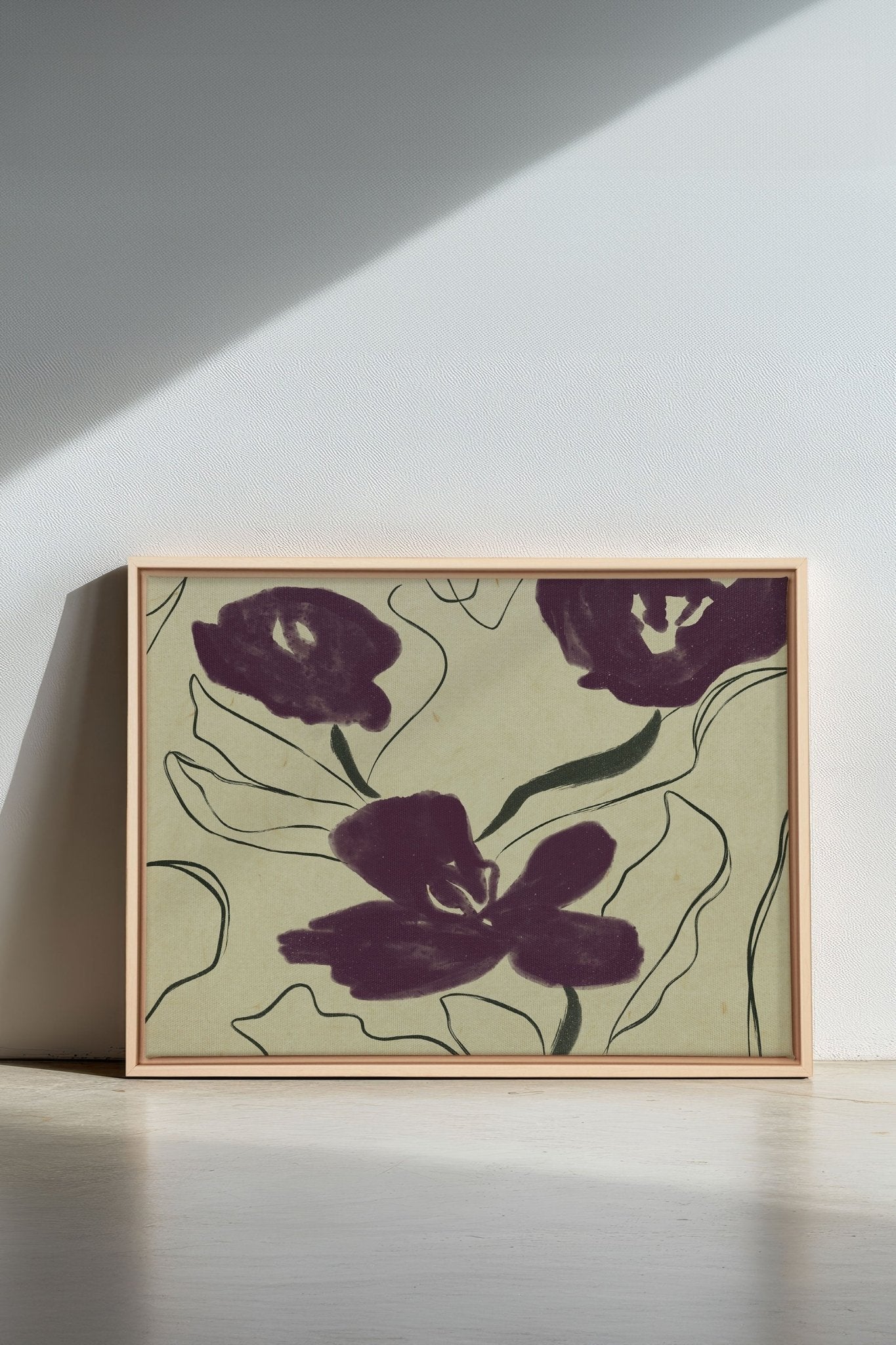 VELVET GARDEN, Oeuvre sur toile étirée - Les Trouvailles de JustinecanvasOleka Canvas16x12Bois naturel