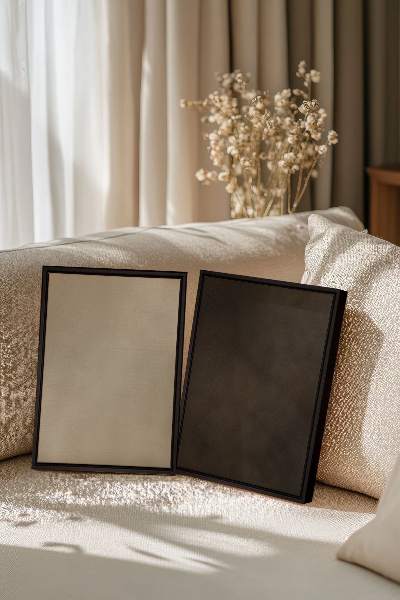 VELVET GLOW DUO (2 Oeuvres sur toile étirée) - Les Trouvailles de JustineDuo & TrioOleka Canvas2 toiles 9x12Noir