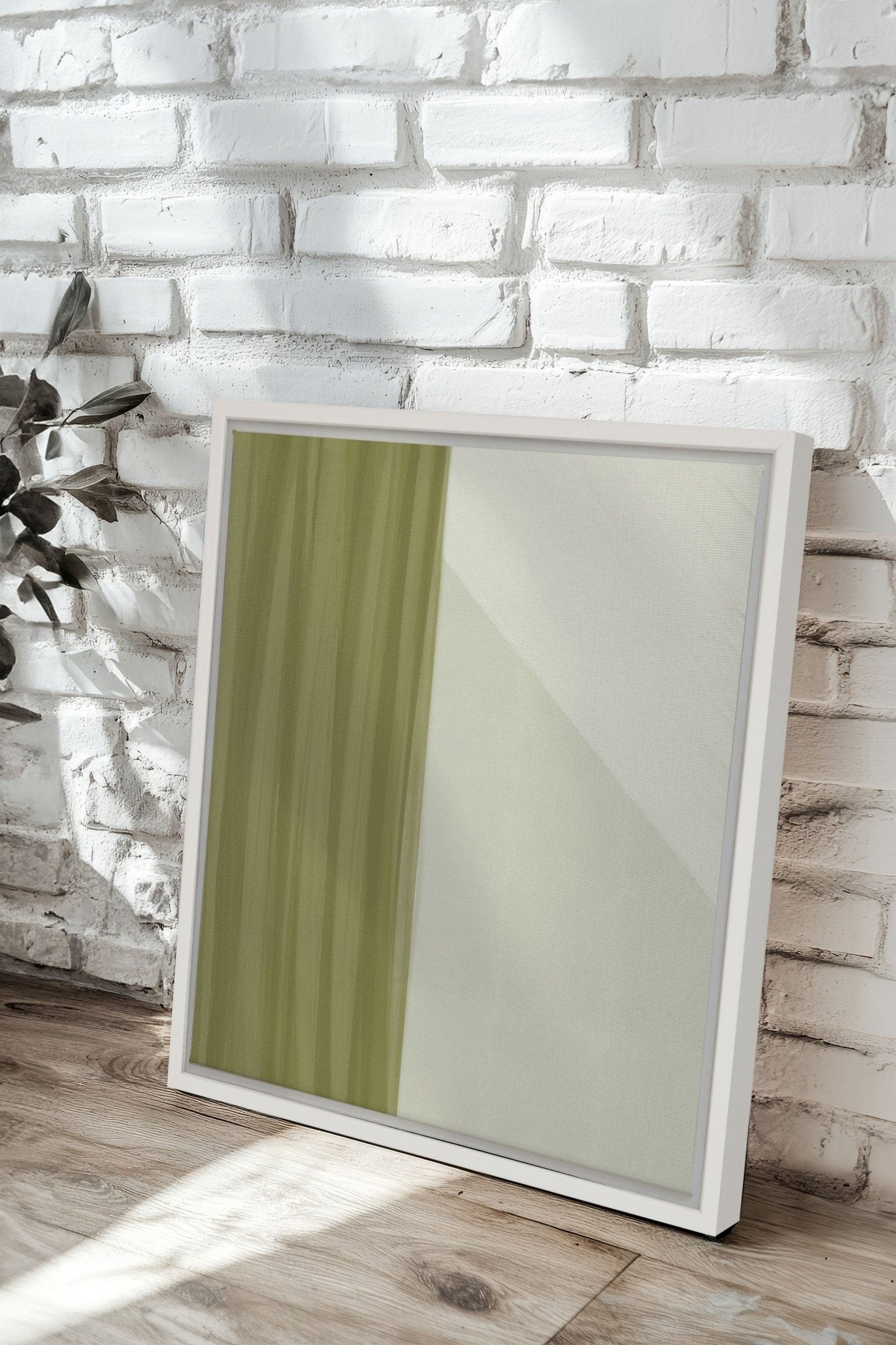 VERDANT FLOW, Oeuvre sur toile étirée - Les Trouvailles de JustinecanvasOleka Canvas18x18Blanc