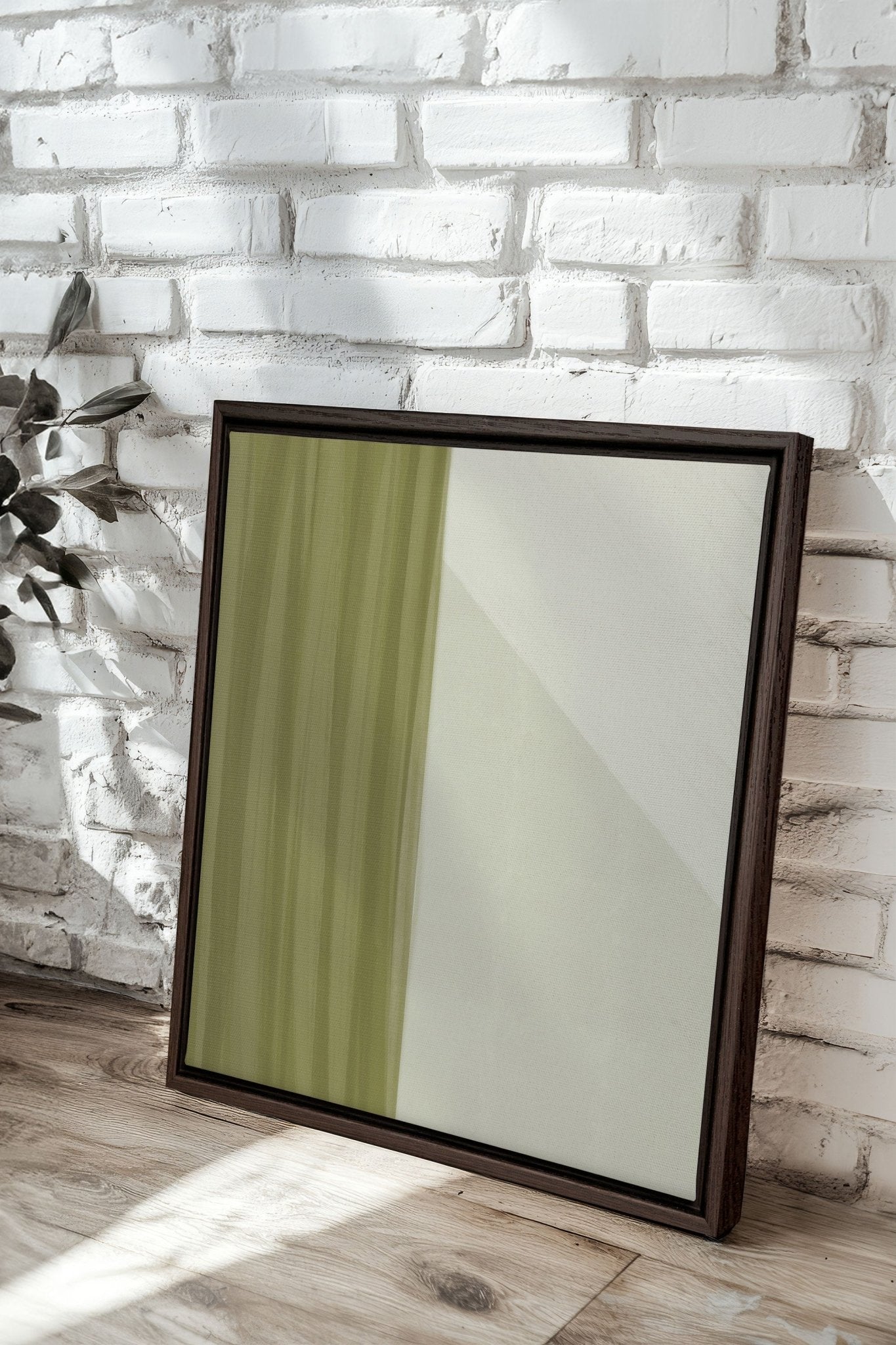 VERDANT FLOW, Oeuvre sur toile étirée - Les Trouvailles de JustinecanvasOleka Canvas18x18Espresso