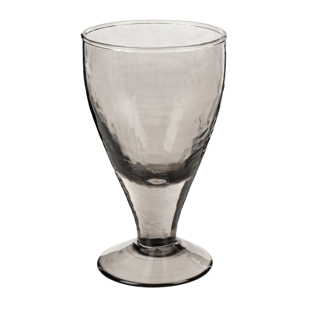 Verre à Eau Valdes Fumé | Caractère Unique en Verre Soufflé à la Main - Les Trouvailles de JustineIndaba Home
