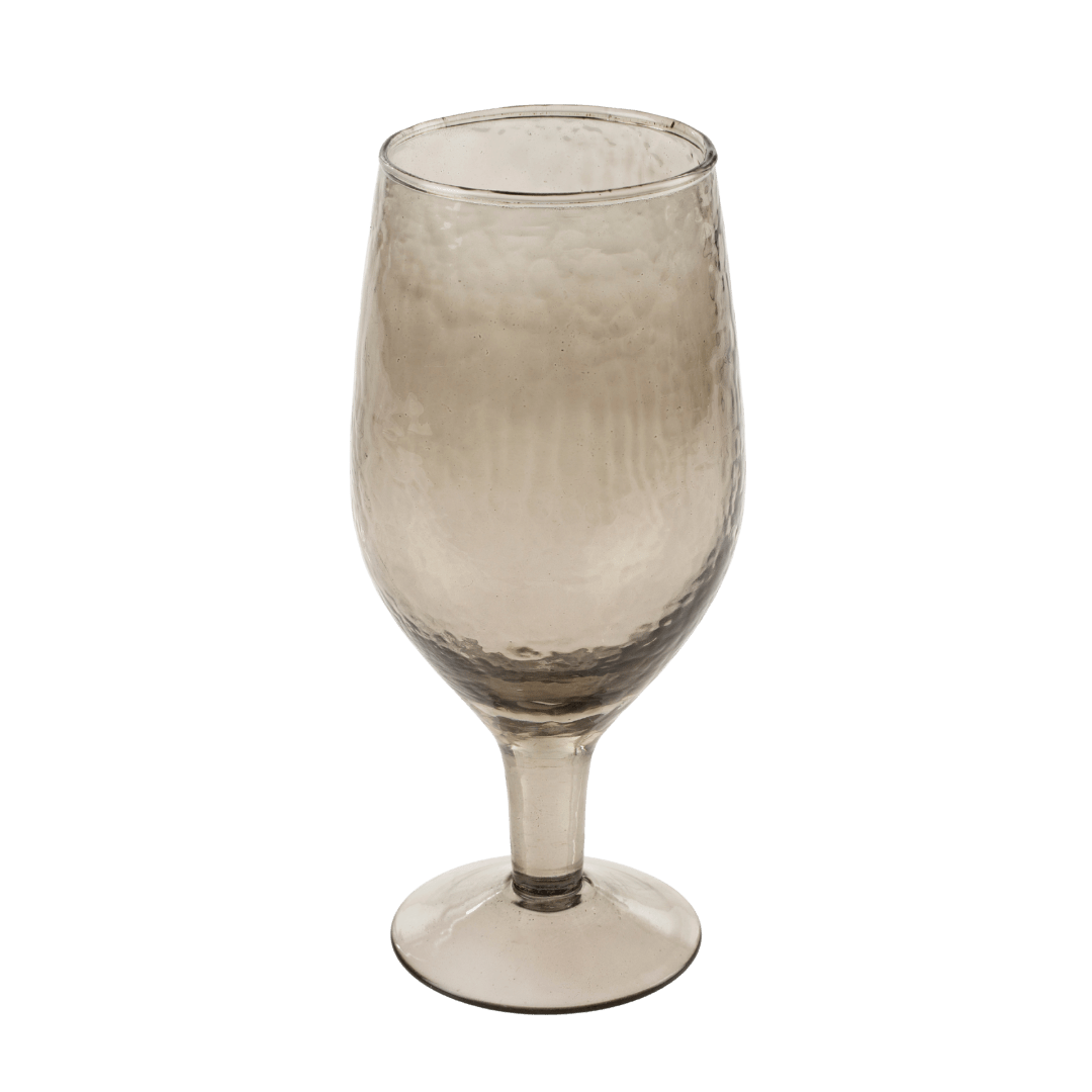 Verre à Vin Valdes Fumé | Caractère Artisanal en Verre Soufflé à la Main - Les Trouvailles de JustineIndaba Home