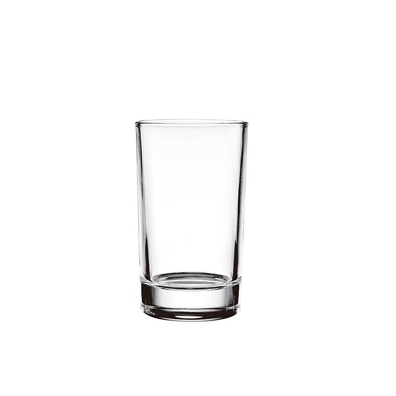 Ensemble de 6 verres à jus transparents IKIDO de 150 mL en verre sans plomb pour boissons quotidiennes.