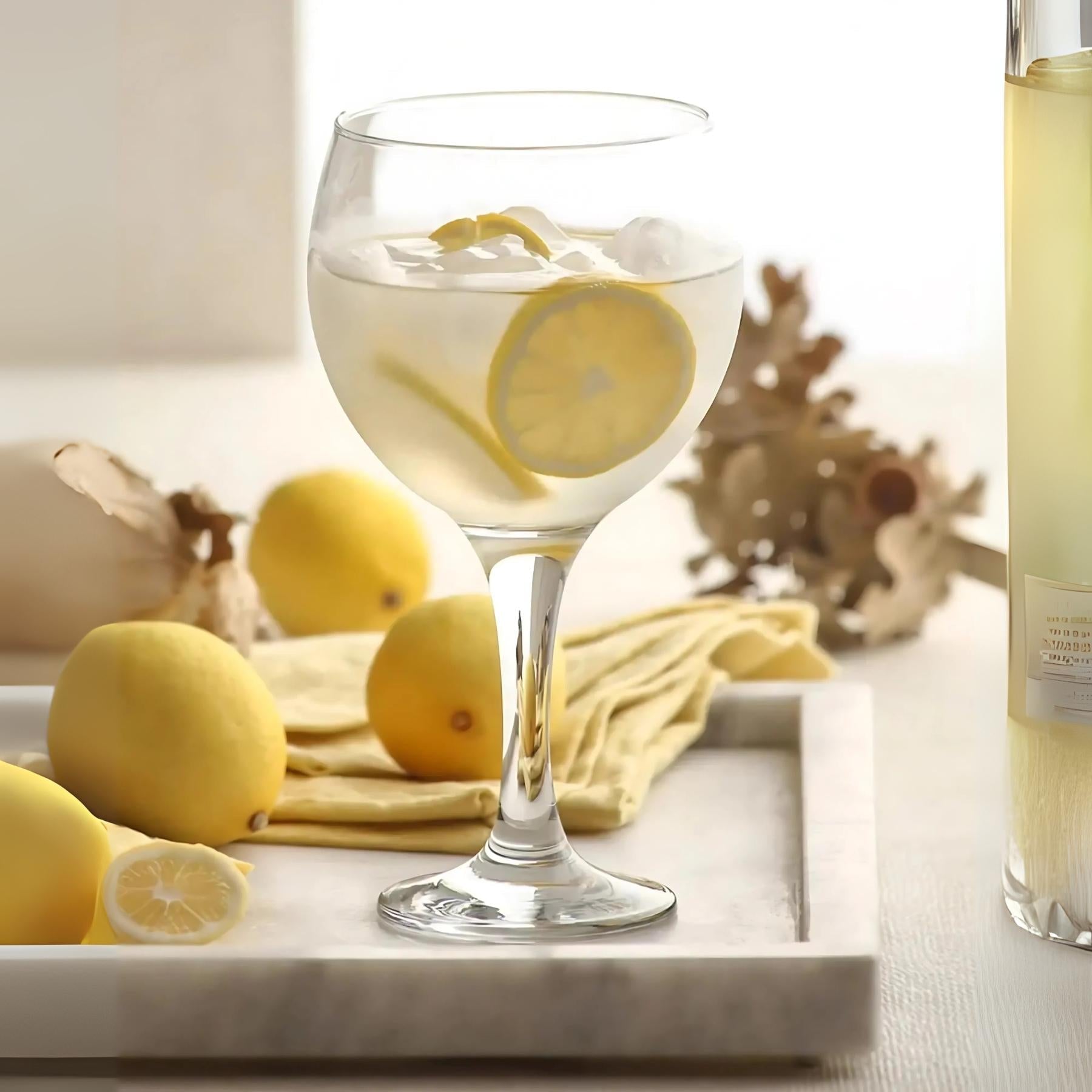 Ensemble de 6 verres à vin LAV MISKET transparents de 210 mL en verre sans plomb pour le vin blanc, le rosé et les dégustations.