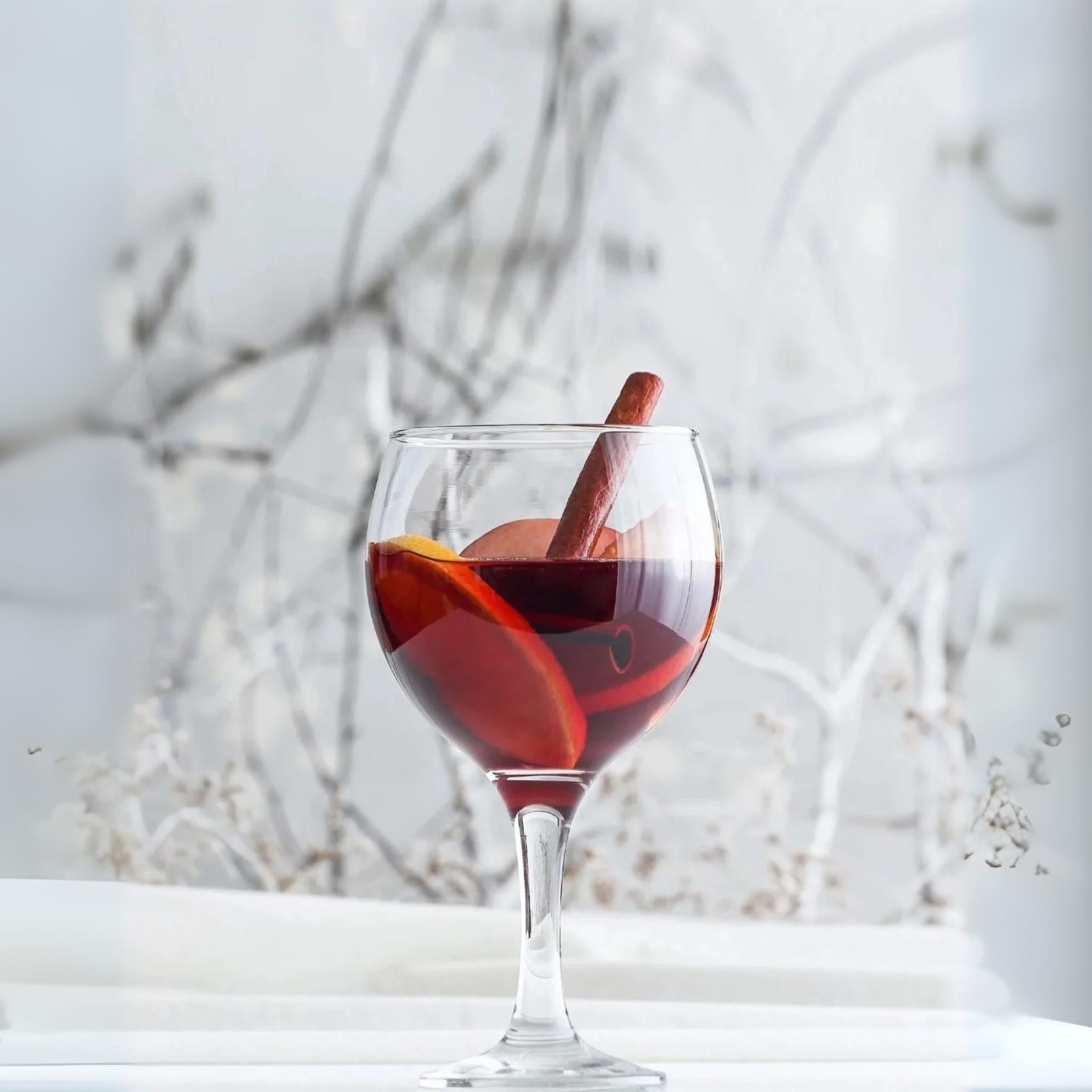 Ensemble de 6 verres à vin LAV MISKET transparents de 260 mL en verre sans plomb pour une table élégante.