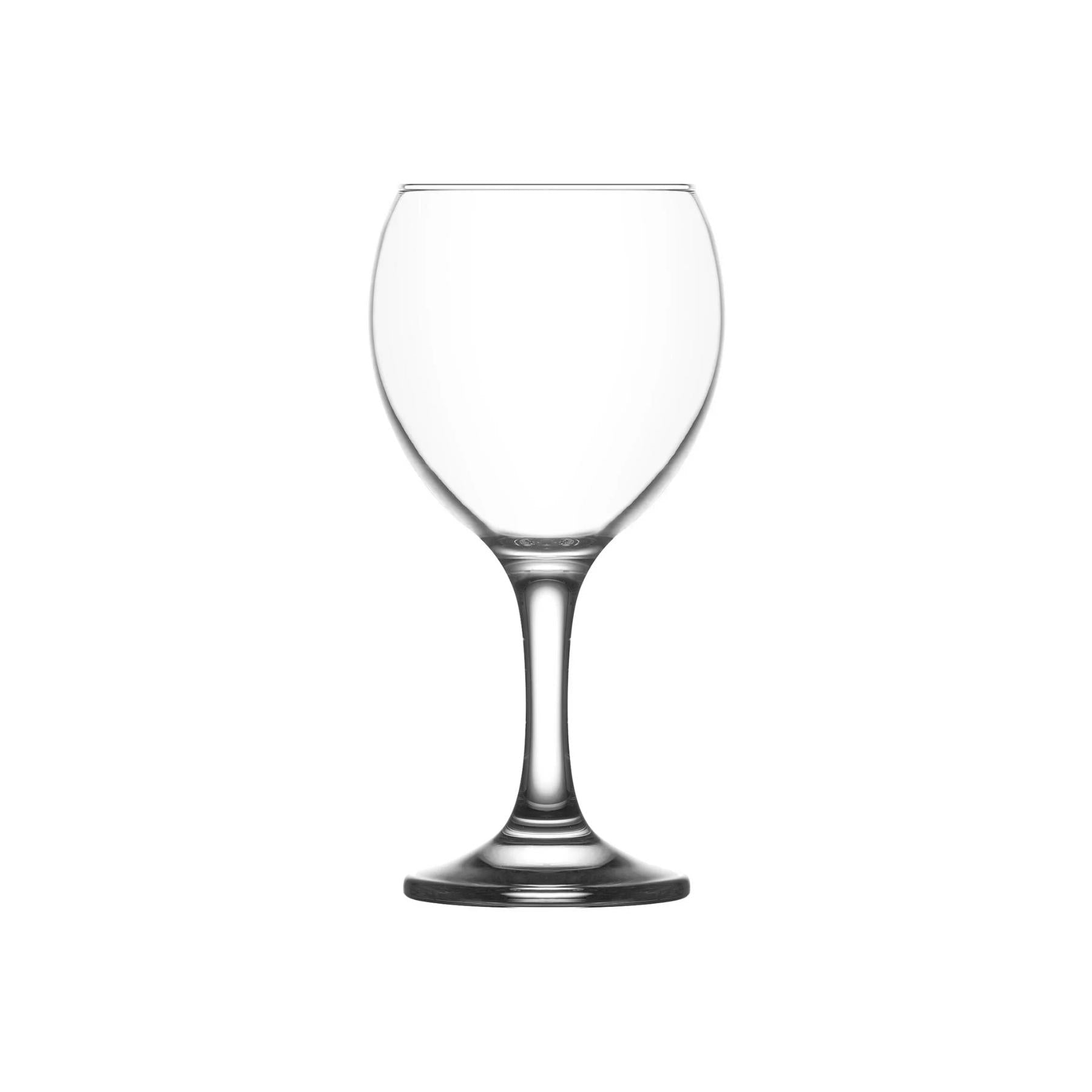 Verre à vin LAV MISKET transparent, coupe tulipe, 260 mL
