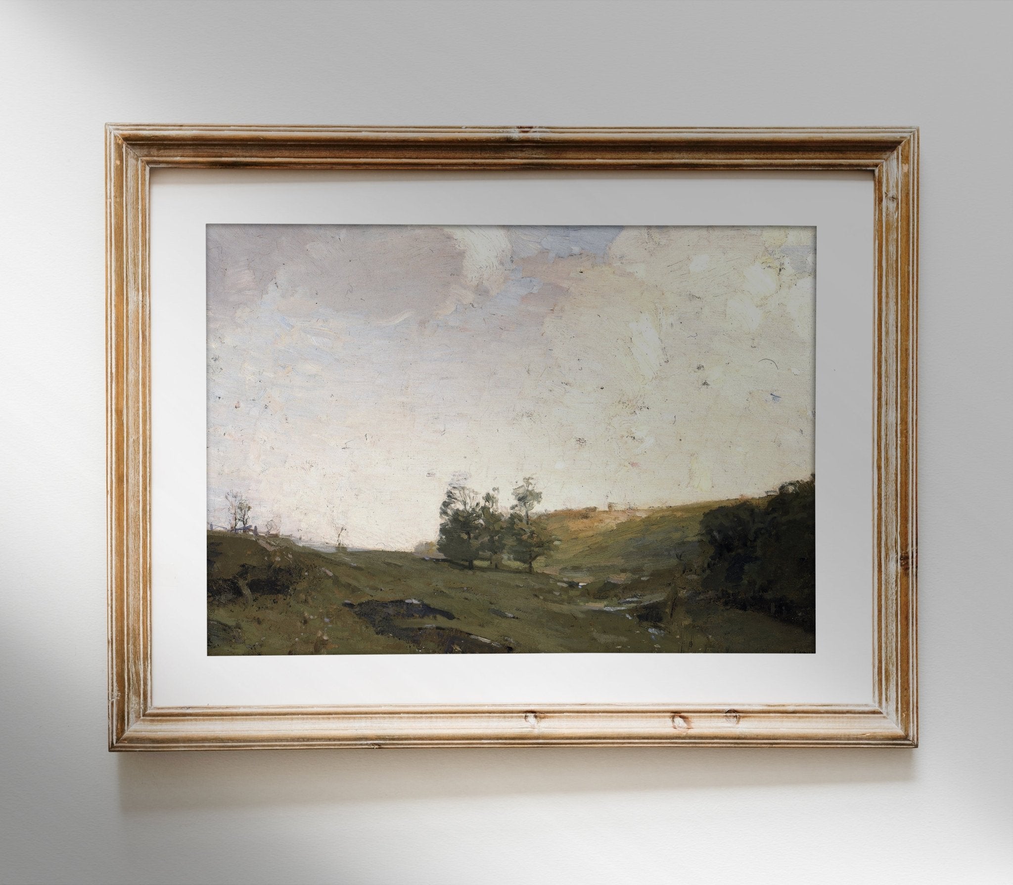 Vintage Country Landscape – Impression Vintage Fine Art sur Papier Coton | L0123 - Les Trouvailles de JustineHome DecorHyggely5"x7"