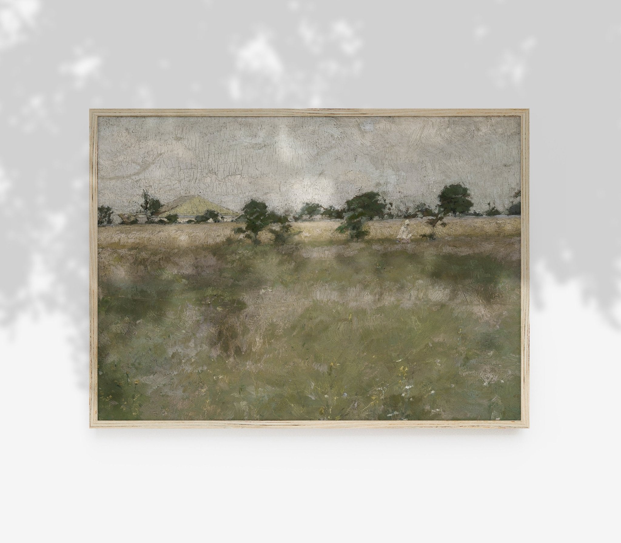 Vintage Landscape Painting – Impression Vintage Fine Art sur Papier Coton | L245 - Les Trouvailles de JustineHome DecorHyggely5"x7"