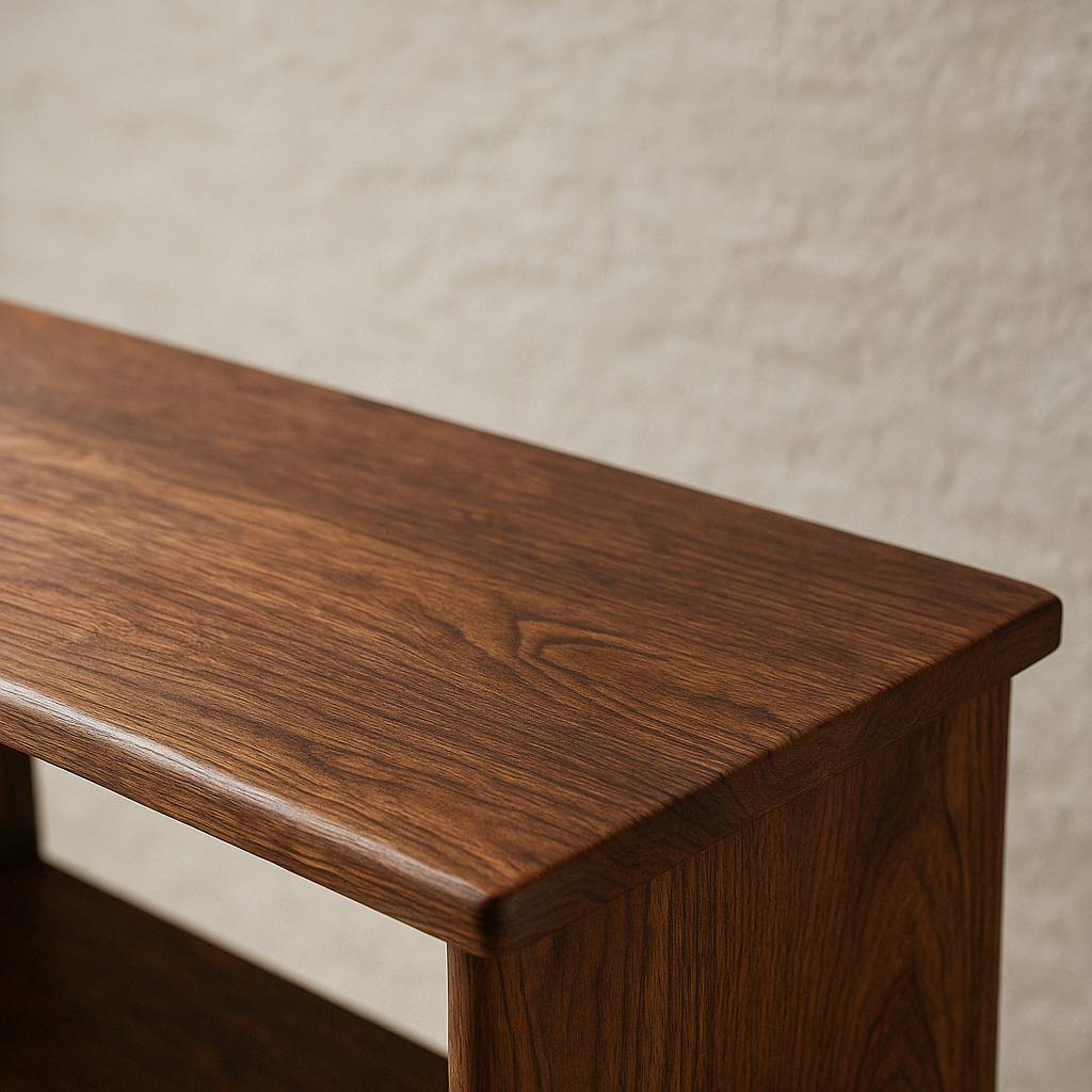 Bibliothèque Cube en Noyer Massif | Fait à la main | Noyer naturel