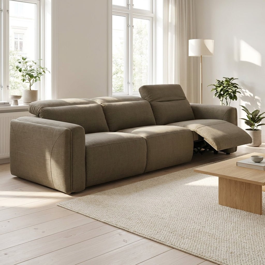 Canapé inclinable électrique Wandsbek | 3 places | Inclinaison électrique individuelle