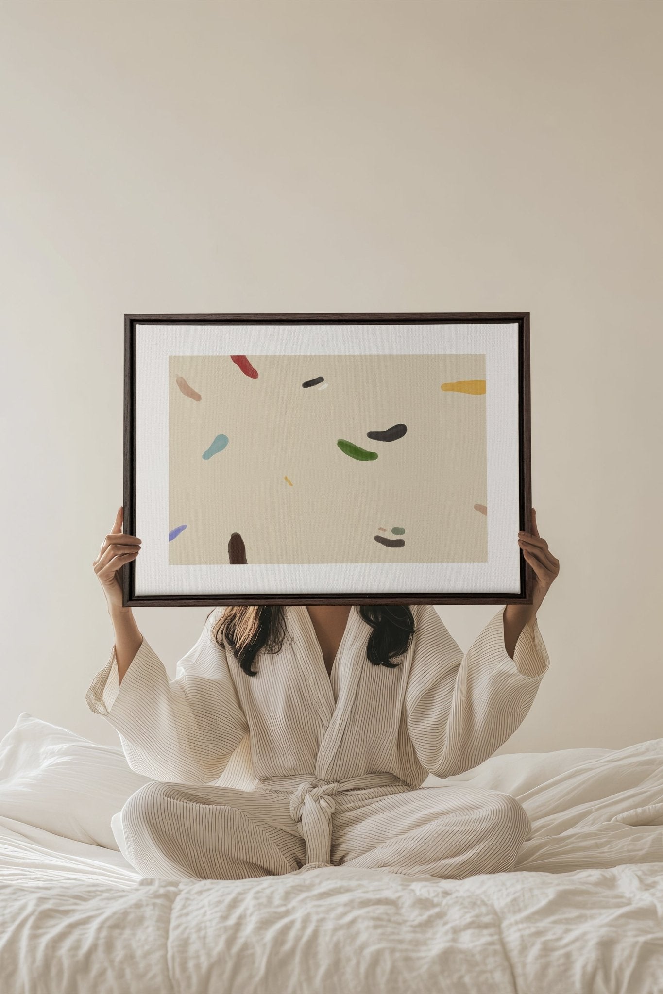 WATERCOLOR DRIFT, Oeuvre sur toile étirée - Les Trouvailles de JustinecanvasOleka Canvas16x12Espresso