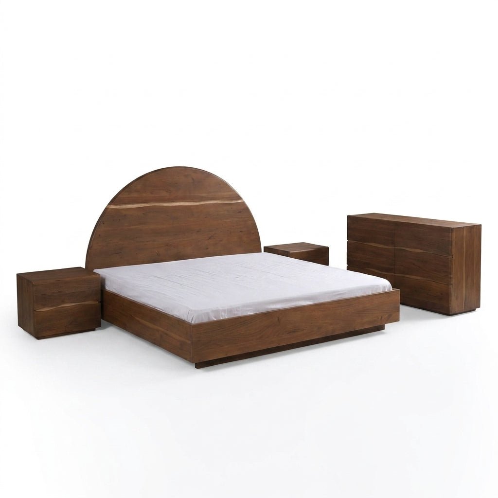Wexford Bedroom Set | Solid Acacia | Walnut Finish