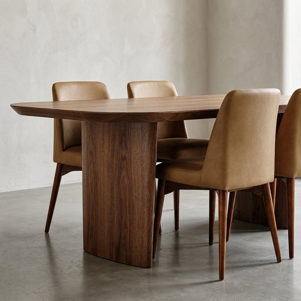Ensemble de salle à manger Wilder | Fini noyer | Table et 4 ou 6 chaises Sienna