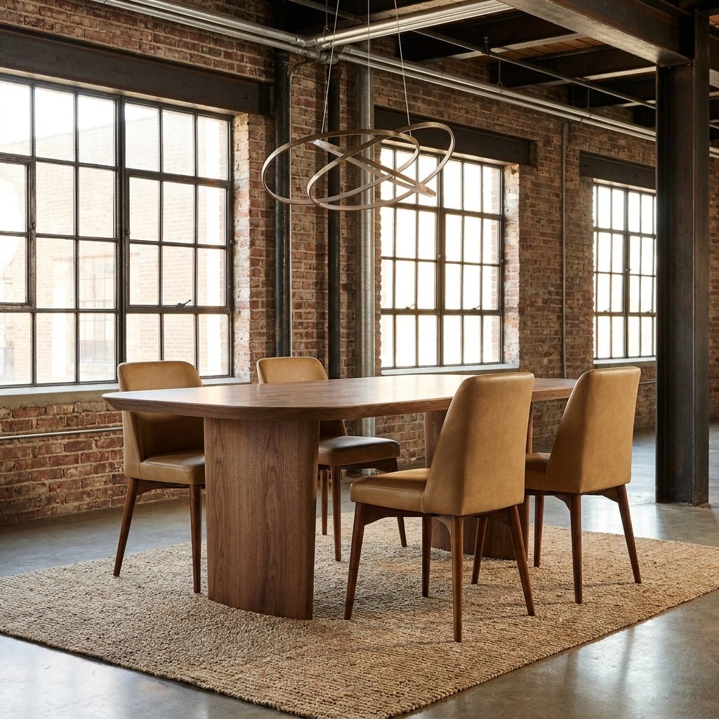 Ensemble de salle à manger Wilder | Fini noyer | Table et 4 ou 6 chaises Sienna
